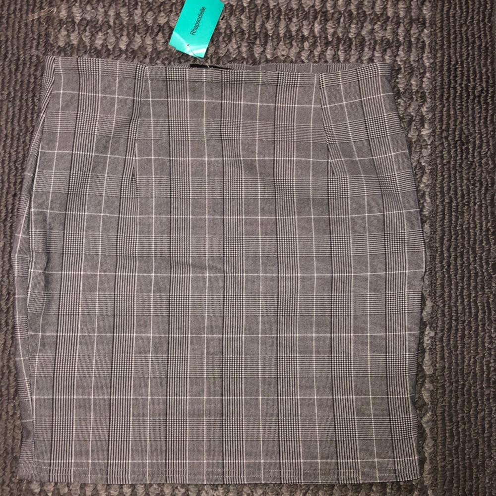 Plaid mini skirt